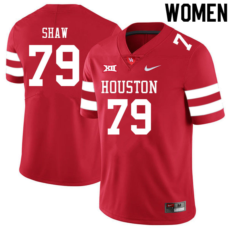 Women #79 Tevin Shaw Houston Cougars College Big 12 Conference Football Jerseys Sale-Red